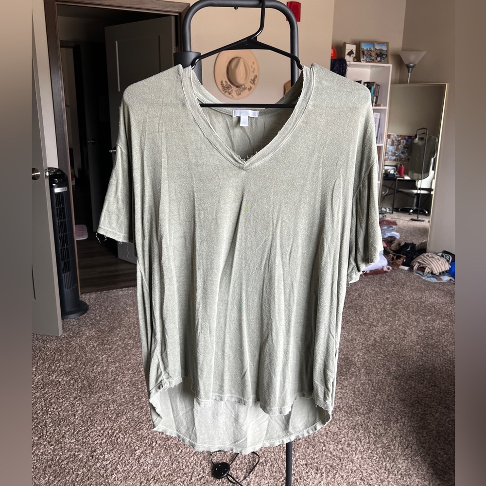 Oversized Green Tee